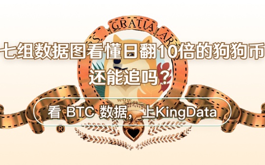 KingData：7组数据图看懂日翻10倍的狗狗币（DOGE）还能追吗？