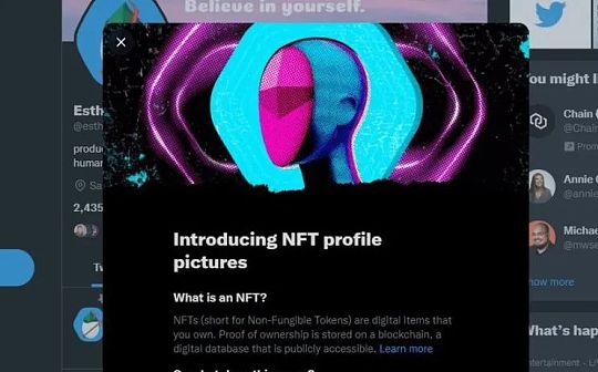Twitter推出NFT头像使用功能 为什么社交平台竞相拥抱NFT？