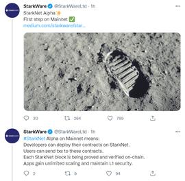 ZK Rollup扩容方案StarkNet Alpha上线以太坊主网