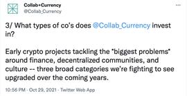 加密风险基金Collab Currency为新基金募资6000万美元