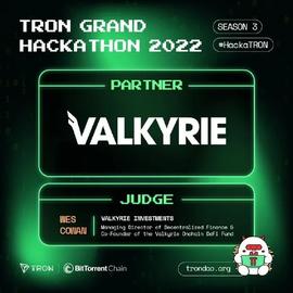 Valkyrie Investments成为2022波场黑客松大赛第三季合作伙伴-ODAILY