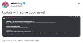 Axie Infinity: 部分功能已恢复，但仍存在稳定性问题