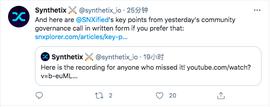 Synthetix已准备好治理模块并将由Optimism在L2上启动
