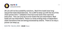 解读zk rollup 和 optimistic ZkRollup 的可扩展性不受证明限制