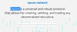 DeFi信用违约掉期平台Opium融资近325万美元，Galaxy Digital等参投