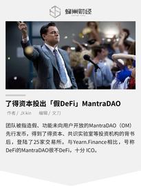 了得资本投出「假DeFi」MantraDAO