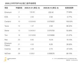 四大维度复盘2020上半年公链发展