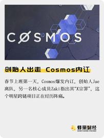 创始人出走，Cosmos内讧