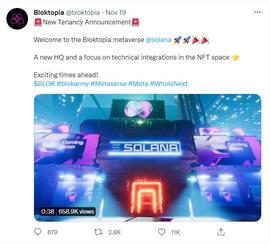 元宇宙赛道继续爆发，Bloktopia为何能晋升一线项目之列？