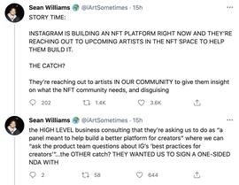 加密艺术家：Instagram 或将推出 NFT 平台，正与艺术家签订相关协议