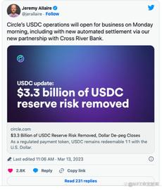 Web3中文｜USDC的“脱锚”是稳定币稳定性的终结吗？